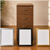 Image 1 : 3-Drawer Laminate Vertical File & 3 Picture Frames