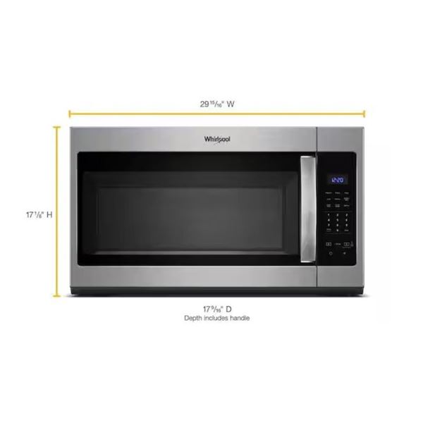 Whirlpool 1.7 Cu. Ft. Over the Range Microwave Fingerprint Resistant Stainless Steel