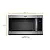 Image 1 : Whirlpool 1.7 Cu. Ft. Over the Range Microwave Fingerprint Resistant Stainless Steel