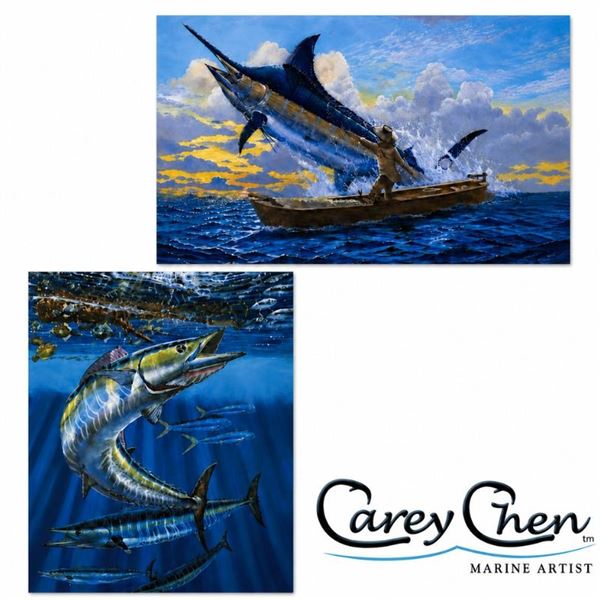 Posters: 18" x 24" Old Man & The Sea & 18" x 24" Wahoo Haven