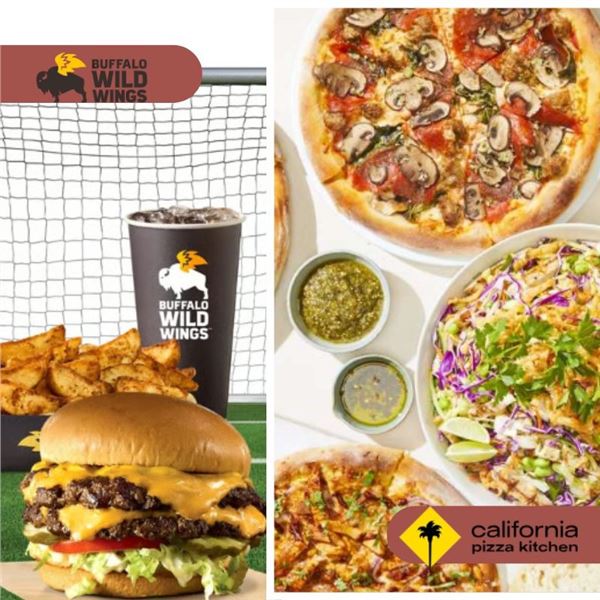 $350 for Buffalo Wild Wings, $175 for California Pizza Kitchen
