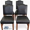 Image 1 : 4 Set of Vinyl, Coressa Black Chairs