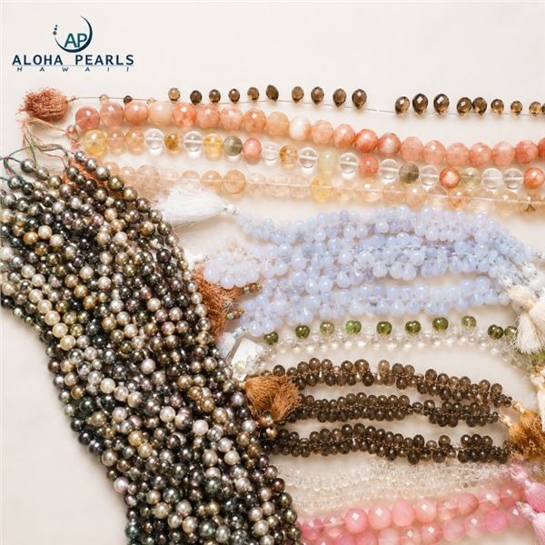 Quartz, Tahitian Pearl Strands & Gem Lot