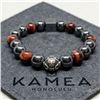Image 1 : 10mm Tiger Eye Bracelet with Sterling Silver