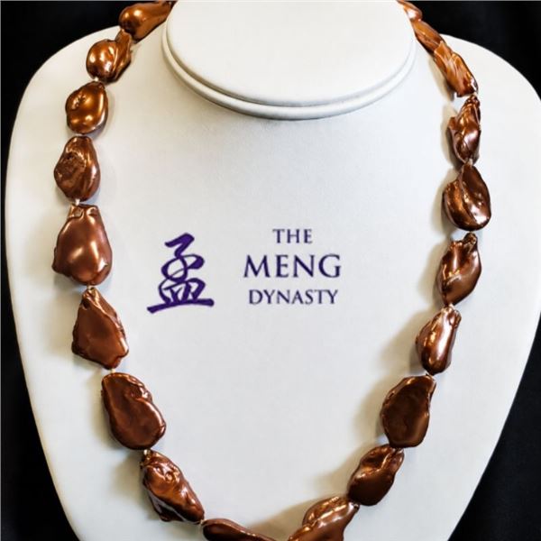2 Chocolate Pearl Necklaces