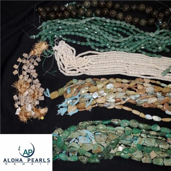 Jade, Mother of Pearl, Fossilized Coral Strands, & More!
