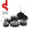 Image 1 : T-fal Platinum Hard Anodized Nonstick Cookware Set 12 Piece