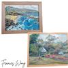 Image 1 : "Gems Foster Botanical" Oil Painting, 16" x 20" "Three Tables" Oil Painting, 11" x 14"