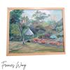 Image 3 : "Gems Foster Botanical" Oil Painting, 16" x 20" "Three Tables" Oil Painting, 11" x 14"