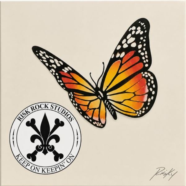 “Butterfly" 14.5" x 14.5" Framed Artwork