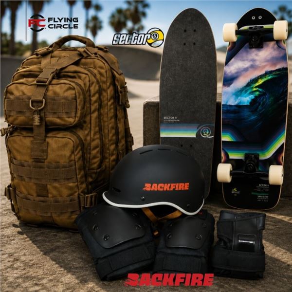 Sector 9 Skateboard & Tactical Backpack Backfire