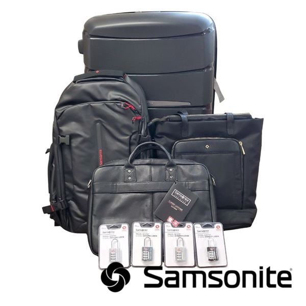 Large Samsonite Luggage & Lock Set