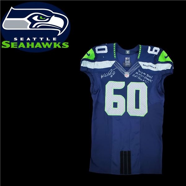 Game Worn & Autographed Seattle Seahawks Jersey: Max Unger