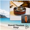 Image 1 : Mango Wood Titanium 9mm Ring Size 9.5 with Resizing Certificate