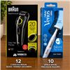 Image 1 : 12 Cordless Braun Beard Trimmer Groomers, 10 Venus Bikini Precision Razors