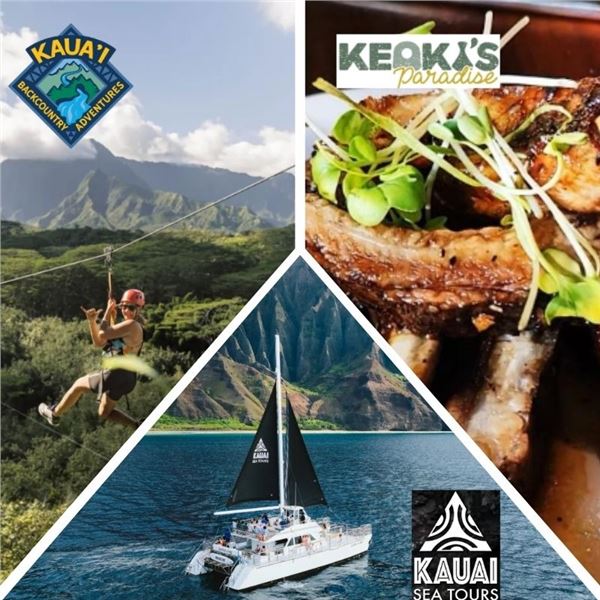 9-Pk of Kauai Activity Gift Certificates