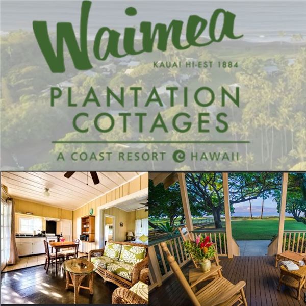 2-Night Ocean View/2 Bedroom Cottage Stay at Waimea Plantation Cottages, Kauai
