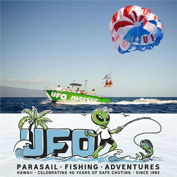 Out of This World Parasail Flights with UFO Parasail for Two - Up to 1200 Feet of Line