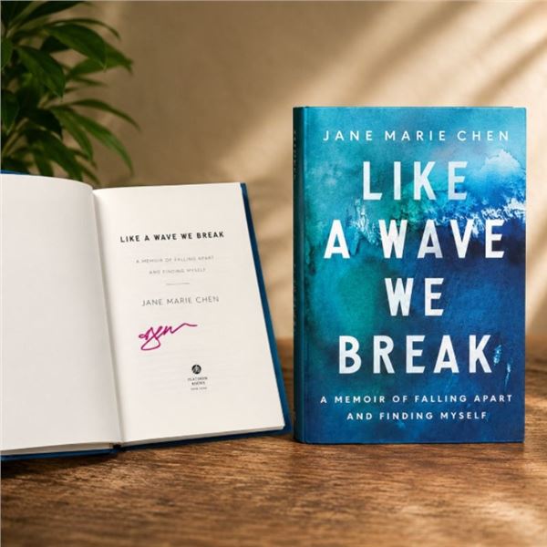 Autographed "Like a Wave We Break: A Memoir of Falling Apart and Finding Myself"