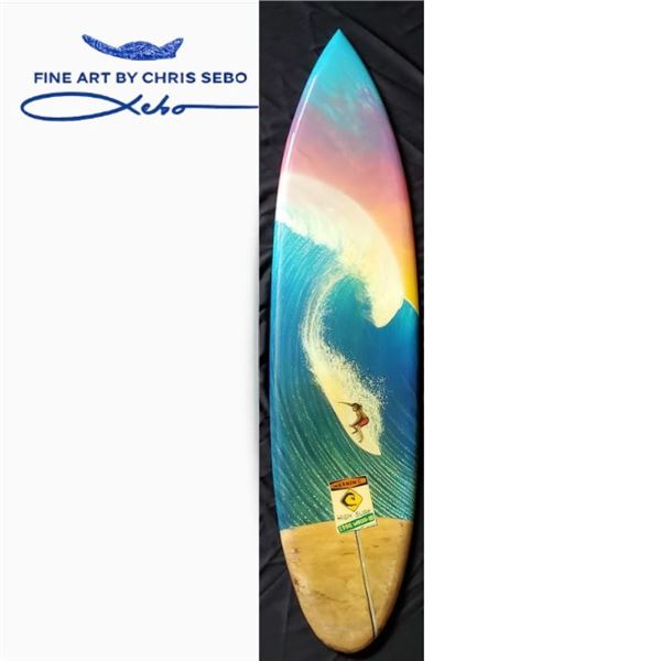 40" Mini Wooden Surfboard Epoxy
