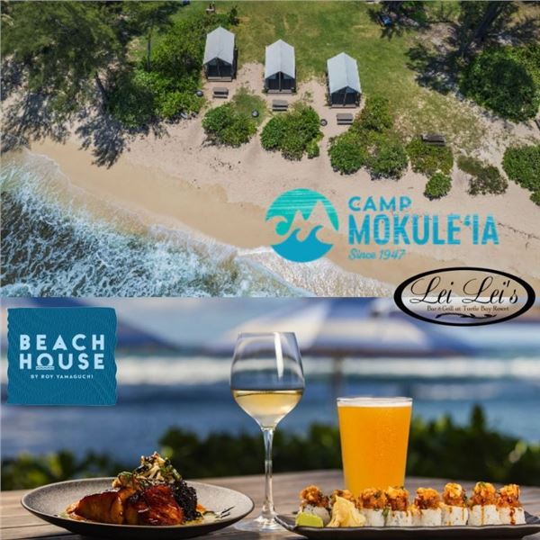 2-Night Tentalow Stay at Camp Mokuleʻia, Dinner for Two at Roy's Beach House, & More!