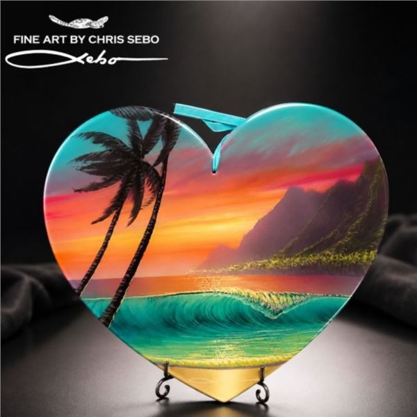 12" Wooden Heart with Epoxy Finish Unframed