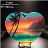 Image 1 : 12" Wooden Heart with Epoxy Finish Unframed