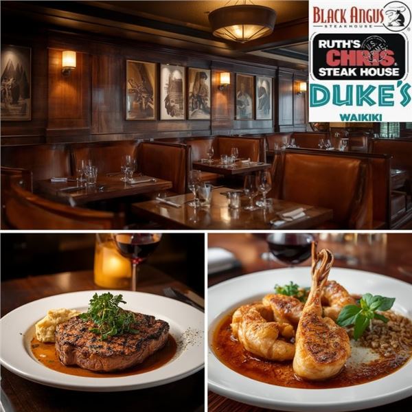 Steakhouse & Seafood Dining Lot, Value $500