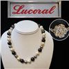 Image 1 : Black and White Pearl Necklace 18"
