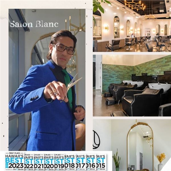 Salon Blanc Professional Haircut for Men, Oʻahu