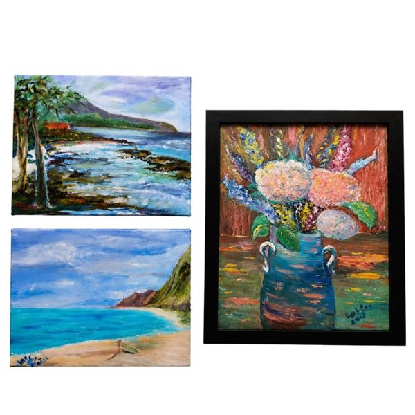 Hawaiʻi Morning & Floral Canvas Art Collection