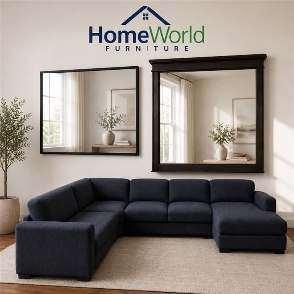 2 Ashley Mirrors & 4-Piece Sectional Sofa - Delivery included