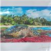 Image 2 : Island Honu and Sacred Shoreline 12" x 8" Art Collection