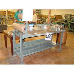 WRAPPING TABLE W/ TAPE DISPENSERS