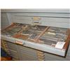 Image 2 : ANTIQUE LEAD & WOOD TYPE (X18) DRAWERS