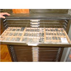 ANTIQUE LEAD TYPE (X24) DRAWERS