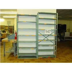 METAL SHELVES (X2)