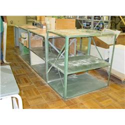 WORK TABLES & SHELVES (X5)