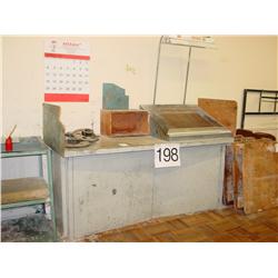 WORK TABLE W/CABINET