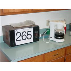 MICROWAVE & SMALL COFFEE MAKER