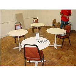 4 TABLES & 4 CHAIRS