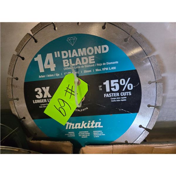 Makita 14" Diamond Saw Blade