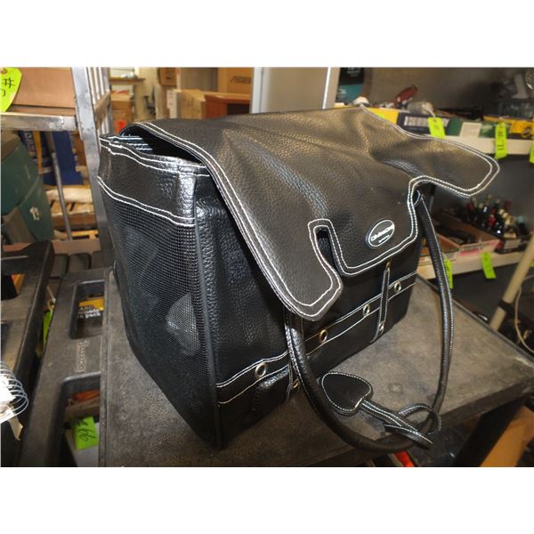 Black Divine Dog Pet Carrier Bag