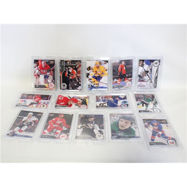 SET OF 13 LARGE HOCKEY CARDS