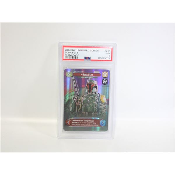 STAR WARS UNLIMITED BOBA FETT RARE GRADED