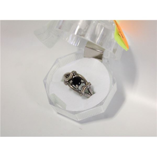 SZ. 8 925 STERLING SILVER SPLIT SHANK RING
