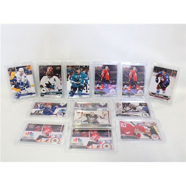 SET OF 13 LARGE HOCKEY CARDS