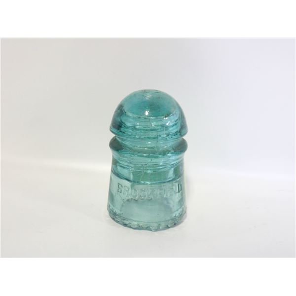 ANTIQUE BLUE GLASS ELECTRICAL INSULATOR #3