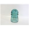 Image 1 : ANTIQUE BLUE GLASS ELECTRICAL INSULATOR #3
