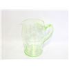 Image 1 : URANIUM GLASS PITCHER